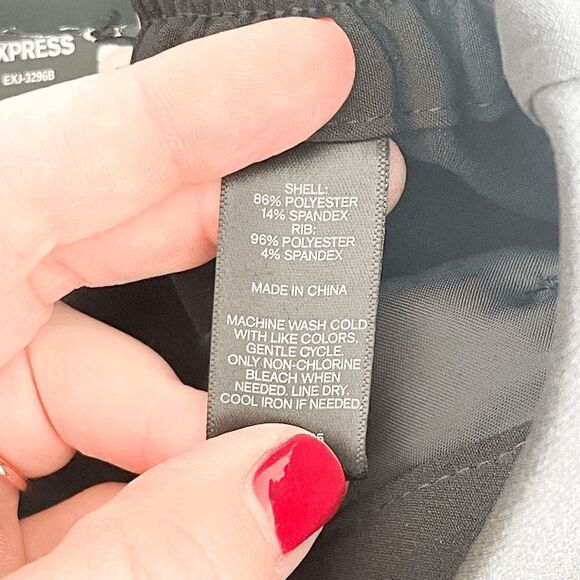 Express Women Jogger Pants Mid Rise Ankle Black Medium - Picture 10 of 10